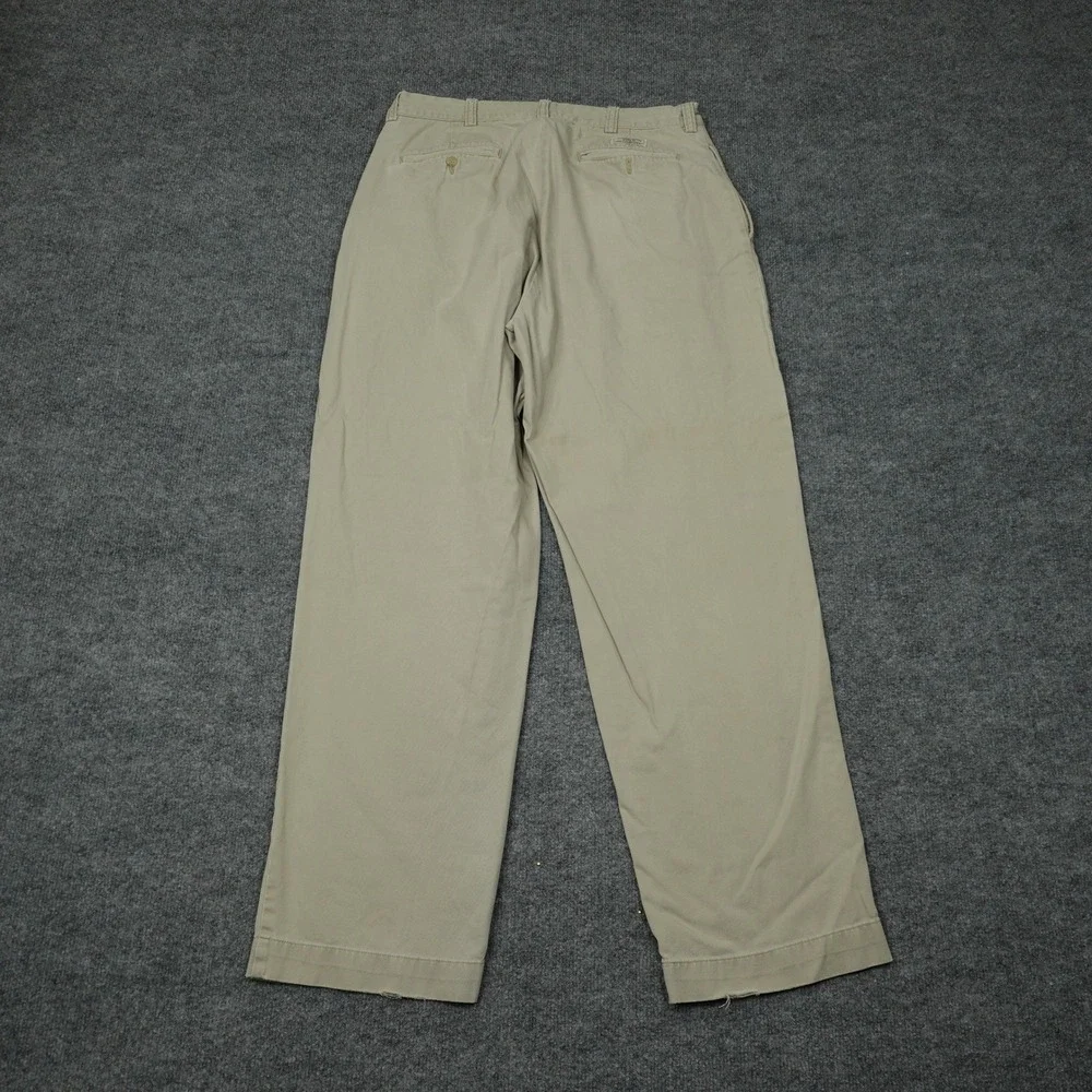 Polo Ralph Lauren Jeans Mens 35x32 Tan Philip Pant Classic Chino Cotton Twill